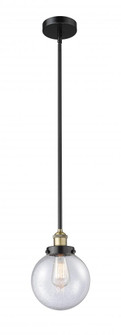Beacon - 1 Light - 8 inch - Black Antique Brass - Stem hung - Mini Pendant (3442|616-1SH-BAB-G204-8)