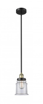 Canton - 1 Light - 6 inch - Black Antique Brass - Stem hung - Mini Pendant (3442|616-1SH-BAB-G182)