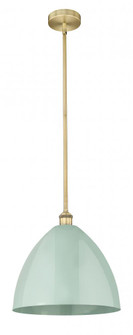 Plymouth - 1 Light - 16 inch - Brushed Brass - Cord hung - Mini Pendant (3442|616-1S-BB-MBD-16-SF)