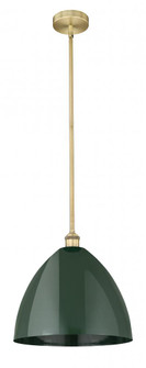 Plymouth - 1 Light - 16 inch - Brushed Brass - Cord hung - Mini Pendant (3442|616-1S-BB-MBD-16-GR)