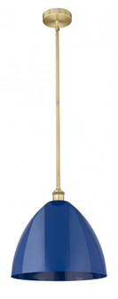 Plymouth - 1 Light - 16 inch - Brushed Brass - Cord hung - Mini Pendant (3442|616-1S-BB-MBD-16-BL)