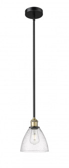 Bristol - 1 Light - 8 inch - Black Antique Brass - Stem hung - Mini Pendant (3442|616-1S-BAB-GBD-754)
