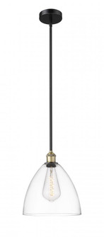 Bristol - 1 Light - 12 inch - Black Antique Brass - Stem hung - Mini Pendant (3442|616-1S-BAB-GBD-122)