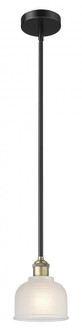 Dayton - 1 Light - 6 inch - Black Antique Brass - Stem hung - Mini Pendant (3442|616-1S-BAB-G411)