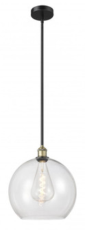 Athens - 1 Light - 14 inch - Black Antique Brass - Stem hung - Pendant (3442|616-1S-BAB-G122-14)