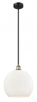 Athens - 1 Light - 14 inch - Black Antique Brass - Stem hung - Pendant (3442|616-1S-BAB-G121-14)