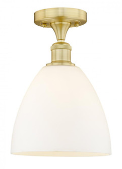 Bristol - 1 Light - 9 inch - Satin Gold - Semi-Flush Mount (3442|616-1F-SG-GBD-91)
