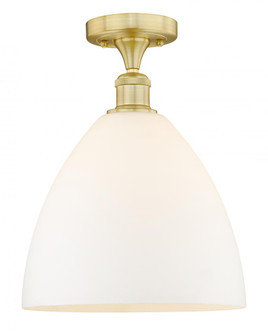 Bristol - 1 Light - 12 inch - Satin Gold - Semi-Flush Mount (3442|616-1F-SG-GBD-121)