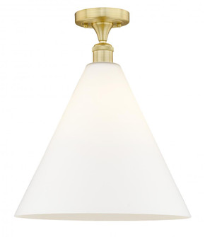 Berkshire - 1 Light - 16 inch - Satin Gold - Semi-Flush Mount (3442|616-1F-SG-GBC-161)