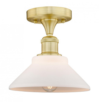 Orwell - 1 Light - 8 inch - Satin Gold - Semi-Flush Mount (3442|616-1F-SG-G131)