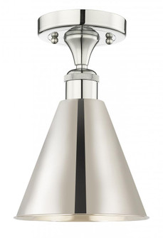 Berkshire - 1 Light - 8 inch - Polished Nickel - Semi-Flush Mount (3442|616-1F-PN-MBC-8-PN)