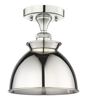 Adirondack - 1 Light - 8 inch - Polished Nickel - Semi-Flush Mount (3442|616-1F-PN-M14-PN)