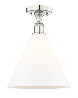 Berkshire - 1 Light - 12 inch - Polished Nickel - Semi-Flush Mount (3442|616-1F-PN-GBC-121)