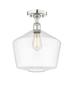 Cindyrella - 1 Light - 12 inch - Polished Nickel - Semi-Flush Mount (3442|616-1F-PN-G652-12)