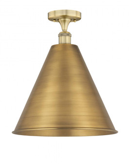 Berkshire - 1 Light - 16 inch - Brushed Brass - Semi-Flush Mount (3442|616-1F-BB-MBC-16-BB)