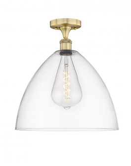 Bristol - 1 Light - 16 inch - Brushed Brass - Semi-Flush Mount (3442|616-1F-BB-GBD-162)