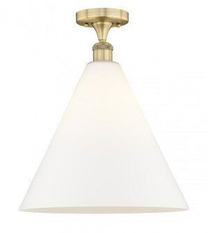 Berkshire - 1 Light - 16 inch - Brushed Brass - Semi-Flush Mount (3442|616-1F-BB-GBC-161)