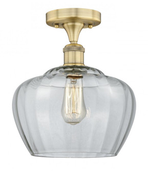 Fenton - 1 Light - 11 inch - Brushed Brass - Semi-Flush Mount (3442|616-1F-BB-G92-L)