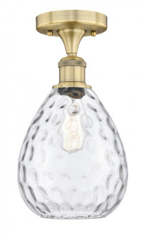 Waverly - 1 Light - 8 inch - Brushed Brass - Semi-Flush Mount (3442|616-1F-BB-G372)