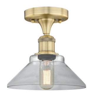 Orwell - 1 Light - 8 inch - Brushed Brass - Semi-Flush Mount (3442|616-1F-BB-G132)