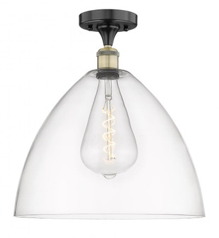 Bristol - 1 Light - 16 inch - Black Antique Brass - Semi-Flush Mount (3442|616-1F-BAB-GBD-162)