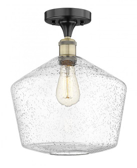 Cindyrella - 1 Light - 12 inch - Black Antique Brass - Semi-Flush Mount (3442|616-1F-BAB-G654-12)