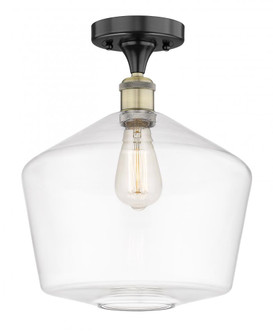 Cindyrella - 1 Light - 12 inch - Black Antique Brass - Semi-Flush Mount (3442|616-1F-BAB-G652-12)
