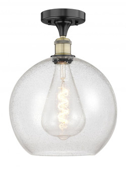 Athens - 1 Light - 12 inch - Black Antique Brass - Semi-Flush Mount (3442|616-1F-BAB-G124-12)