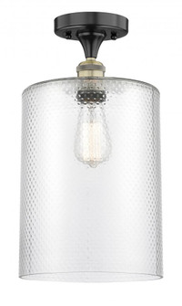 Cobbleskill - 1 Light - 9 inch - Black Antique Brass - Semi-Flush Mount (3442|616-1F-BAB-G112-L)