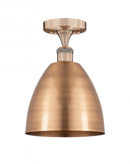 Bristol - 1 Light - 9 inch - Antique Copper - Semi-Flush Mount (3442|616-1F-AC-MBD-9-AC)