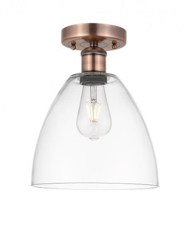 Bristol - 1 Light - 9 inch - Antique Copper - Semi-Flush Mount (3442|616-1F-AC-GBD-92)
