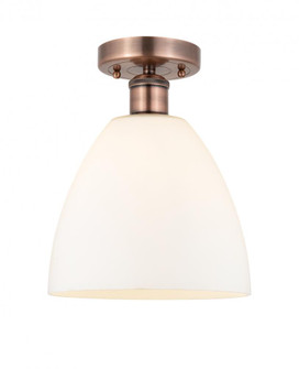 Bristol - 1 Light - 9 inch - Antique Copper - Semi-Flush Mount (3442|616-1F-AC-GBD-91)