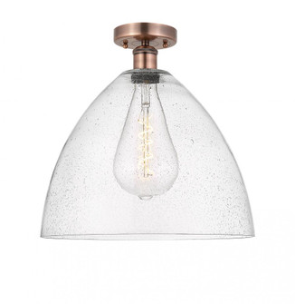 Bristol - 1 Light - 16 inch - Antique Copper - Semi-Flush Mount (3442|616-1F-AC-GBD-164)
