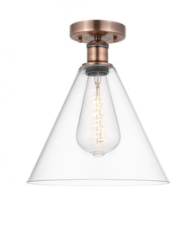 Berkshire - 1 Light - 12 inch - Antique Copper - Semi-Flush Mount (3442|616-1F-AC-GBC-122)