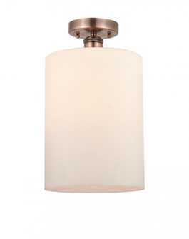 Cobbleskill - 1 Light - 9 inch - Antique Copper - Semi-Flush Mount (3442|616-1F-AC-G111-L)