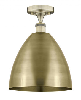 Bristol - 1 Light - 12 inch - Antique Brass - Semi-Flush Mount (3442|616-1F-AB-MBD-12-AB)