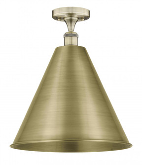 Berkshire - 1 Light - 16 inch - Antique Brass - Semi-Flush Mount (3442|616-1F-AB-MBC-16-AB)