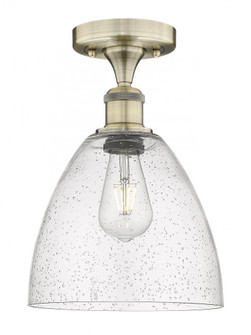 Bristol - 1 Light - 9 inch - Antique Brass - Semi-Flush Mount (3442|616-1F-AB-GBD-94)