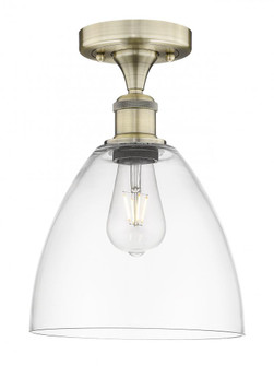 Bristol - 1 Light - 9 inch - Antique Brass - Semi-Flush Mount (3442|616-1F-AB-GBD-92)