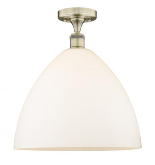 Bristol - 1 Light - 16 inch - Antique Brass - Semi-Flush Mount (3442|616-1F-AB-GBD-161)