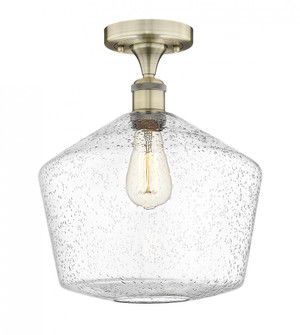 Cindyrella - 1 Light - 12 inch - Antique Brass - Semi-Flush Mount (3442|616-1F-AB-G654-12)