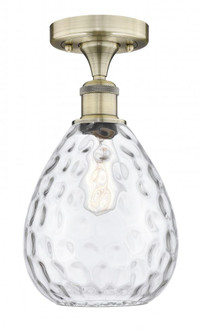 Waverly - 1 Light - 8 inch - Antique Brass - Semi-Flush Mount (3442|616-1F-AB-G372)