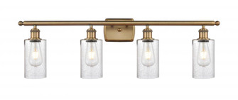 Clymer - 4 Light - 34 inch - Brushed Brass - Bath Vanity Light (3442|516-4W-BB-G804)