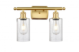 Clymer - 2 Light - 14 inch - Satin Gold - Bath Vanity Light (3442|516-2W-SG-G804)