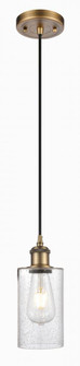 Clymer - 1 Light - 4 inch - Brushed Brass - Cord hung - Mini Pendant (3442|516-1P-BB-G804)