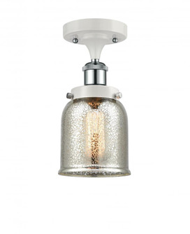 Bell - 1 Light - 5 inch - White Polished Chrome - Semi-Flush Mount (3442|916-1C-WPC-G58-LED)