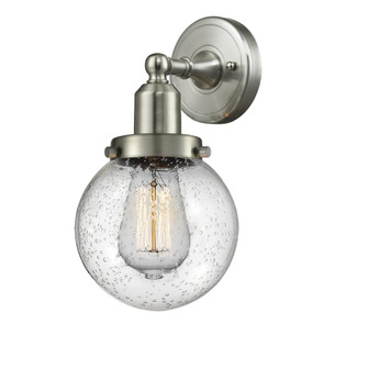 Beacon - 1 Light - 6 inch - Brushed Satin Nickel - Sconce (3442|900H-1W-SN-G204-6-LED)