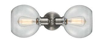 Sphere - 2 Light - 21 inch - Brushed Satin Nickel - Bath Vanity Light (3442|900-2W-SN-G122-LED)