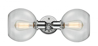 Sphere - 2 Light - 21 inch - Polished Chrome - Bath Vanity Light (3442|900-2W-PC-G122-LED)