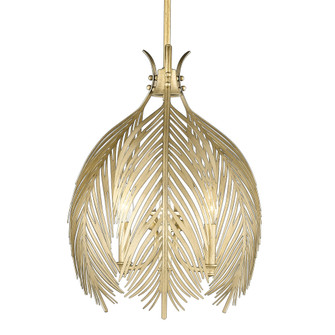 Golden Lighting Cay 3-light Pendant in Vintage Fired Gold (36|6930-3P VFG)